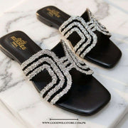 H Rhinestone Slides