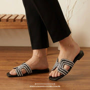 H Rhinestone Slides
