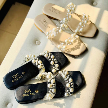 Crystal Pearls Flat