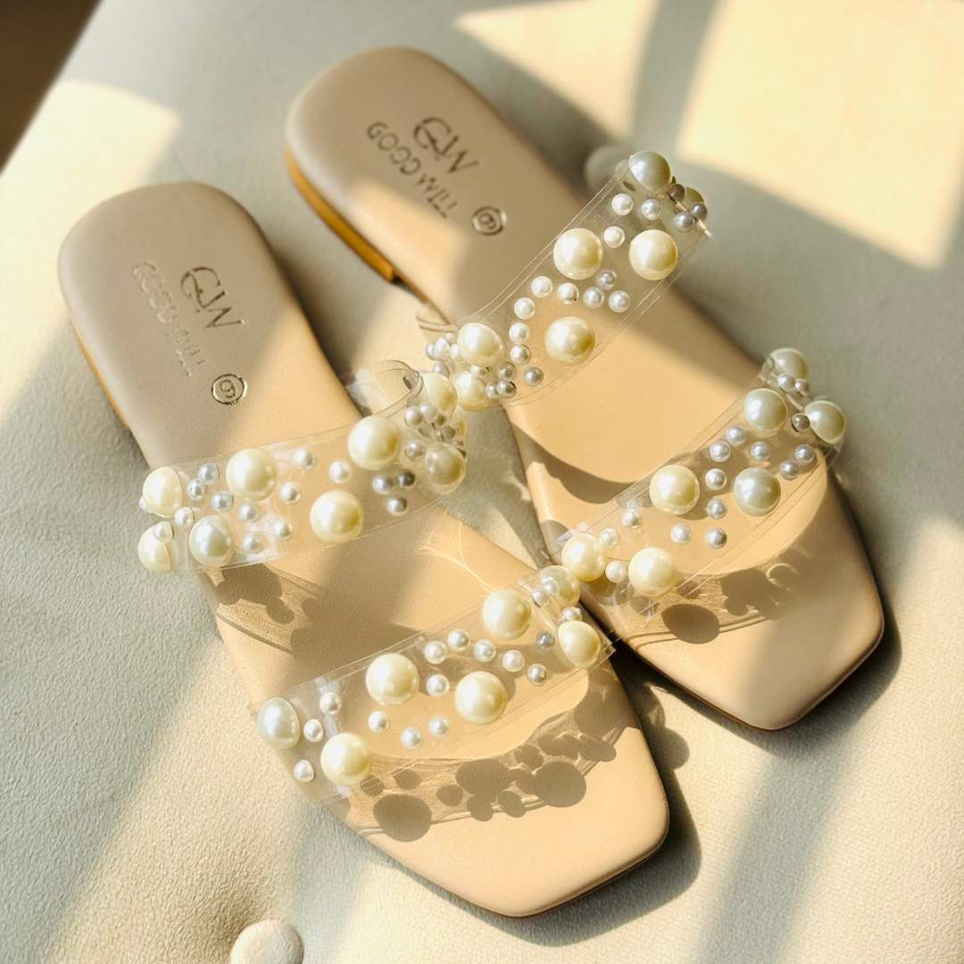 Crystal Pearls Flat