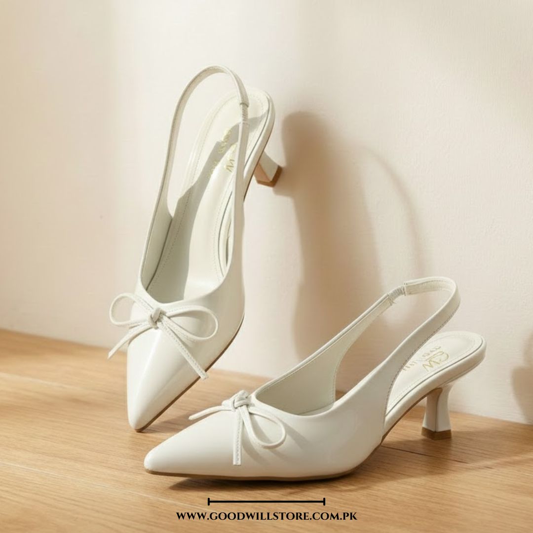 Amora Bow Slingback Heels