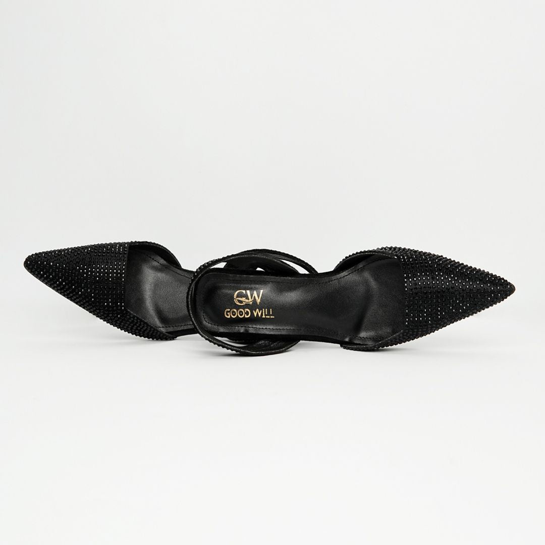 Diva Noir Pointed Heels