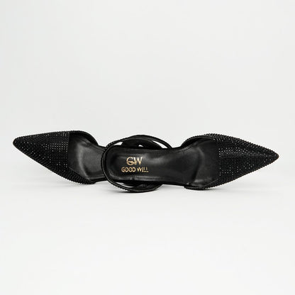 Diva Noir Pointed Heels