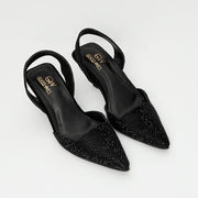 Diva Noir Pointed Heels