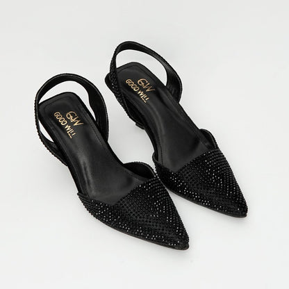 Diva Noir Pointed Heels