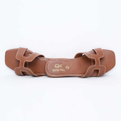 H Plain Slippers