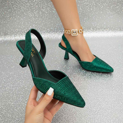 Diva Noir Pointed Heels