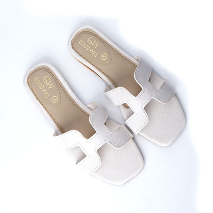 H Plain Slippers