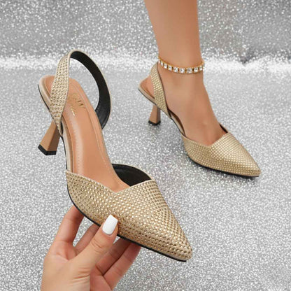 Diva Noir Pointed Heels