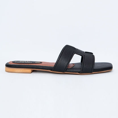 H Plain Slippers