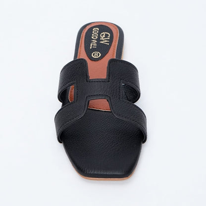 H Plain Slippers
