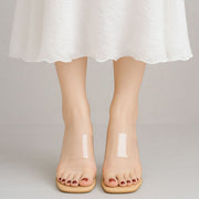 Transparent Double Strap Heel