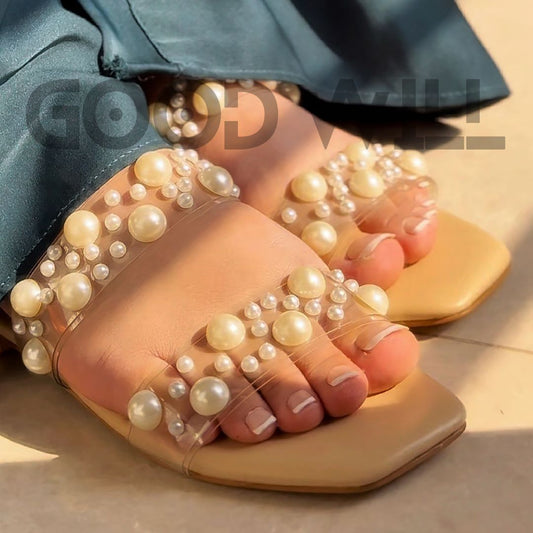 Crystal Pearls Flat