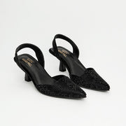Diva Noir Pointed Heels