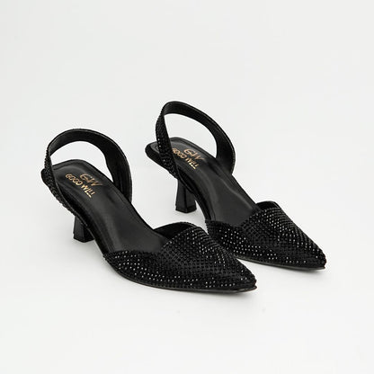 Diva Noir Pointed Heels