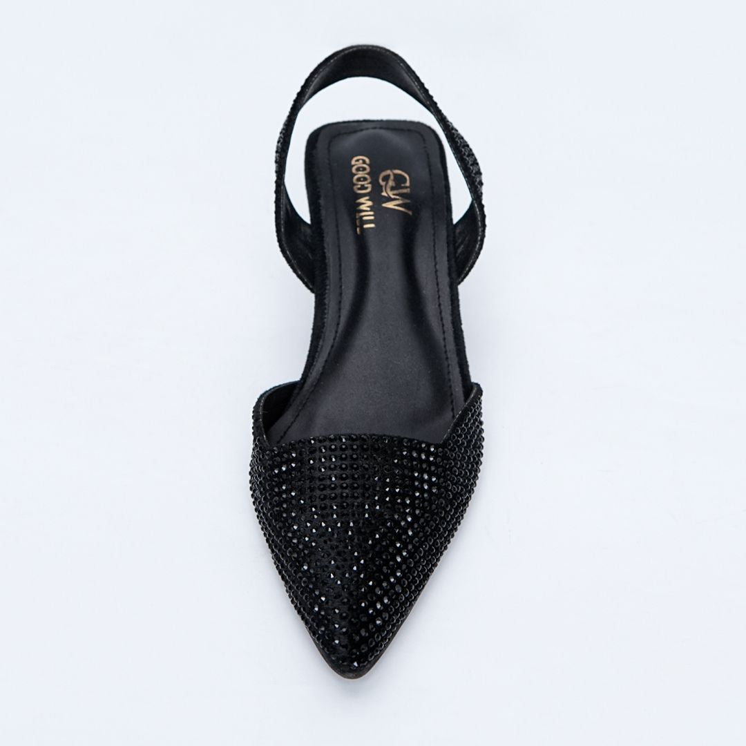 Diva Noir Pointed Heels