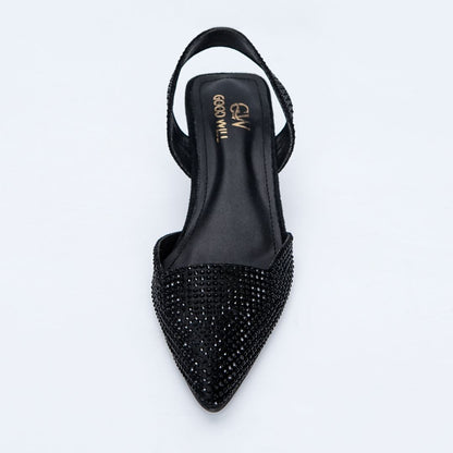 Diva Noir Pointed Heels