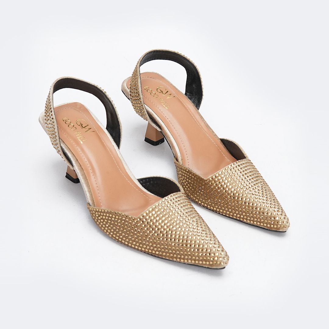 Diva Noir Pointed Heels