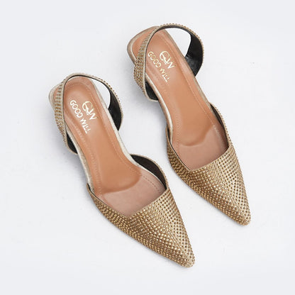 Diva Noir Pointed Heels
