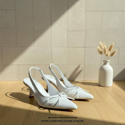 Amora Bow Slingback Heels