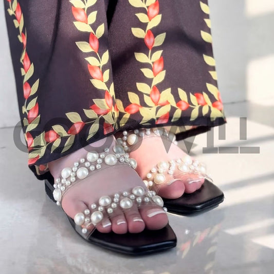Crystal Pearls Flat