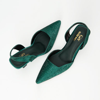 Diva Noir Pointed Heels