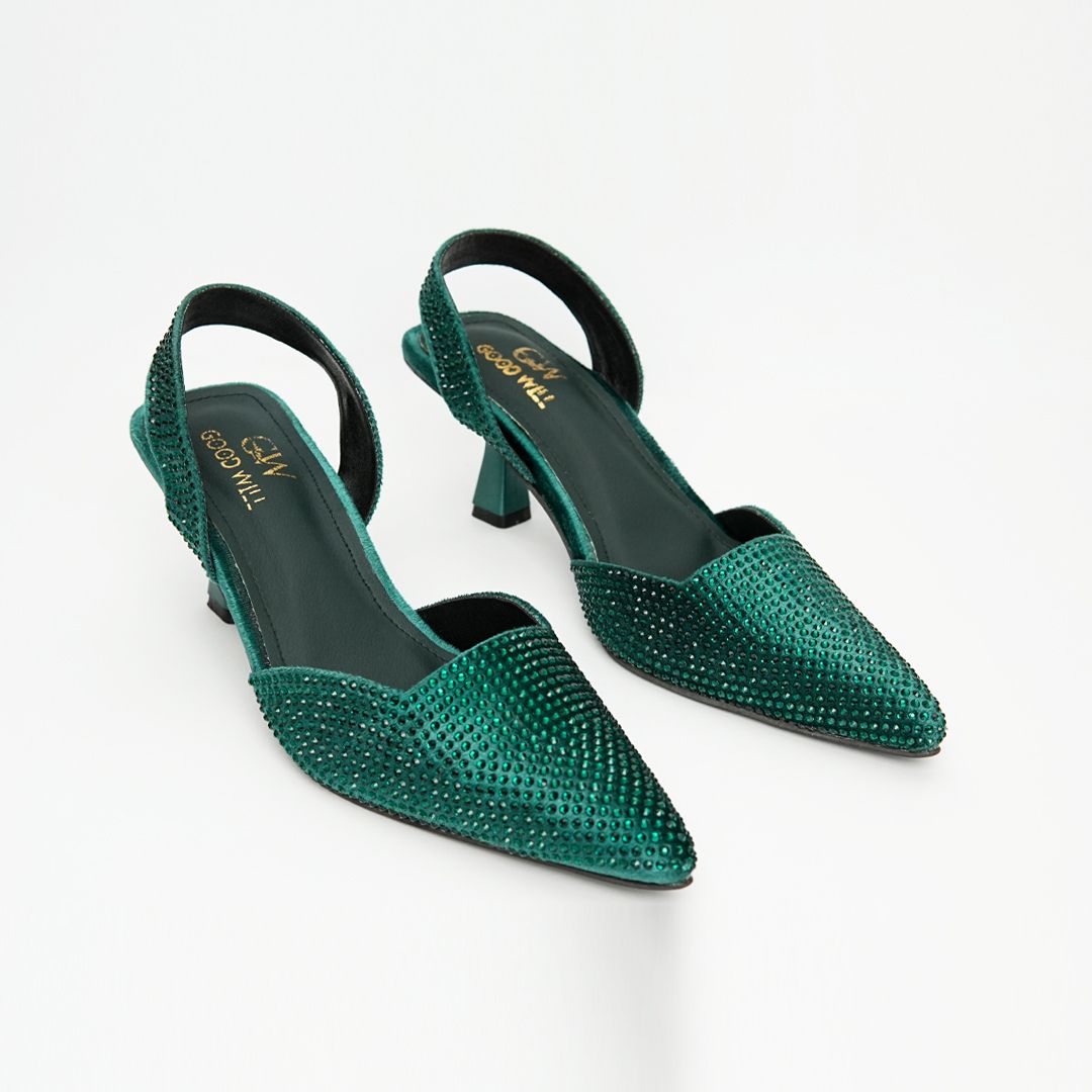 Diva Noir Pointed Heels