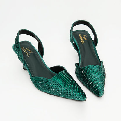 Diva Noir Pointed Heels
