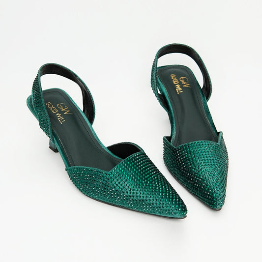 Diva Noir Pointed Heels