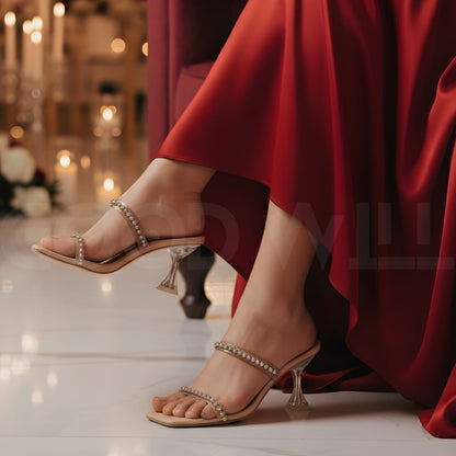 Crystal Link Heels