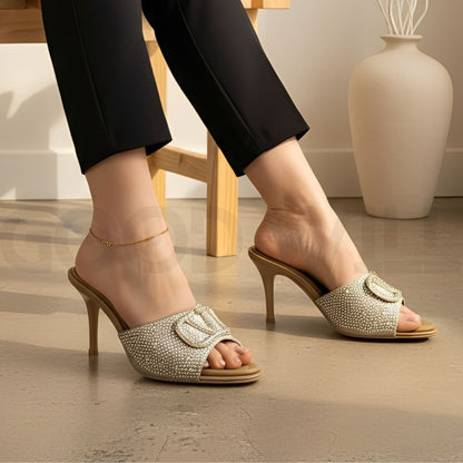 V Stone Heel