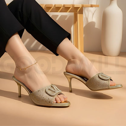 V Stone Heel