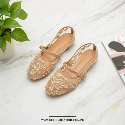 Embroidery Pearl Flats