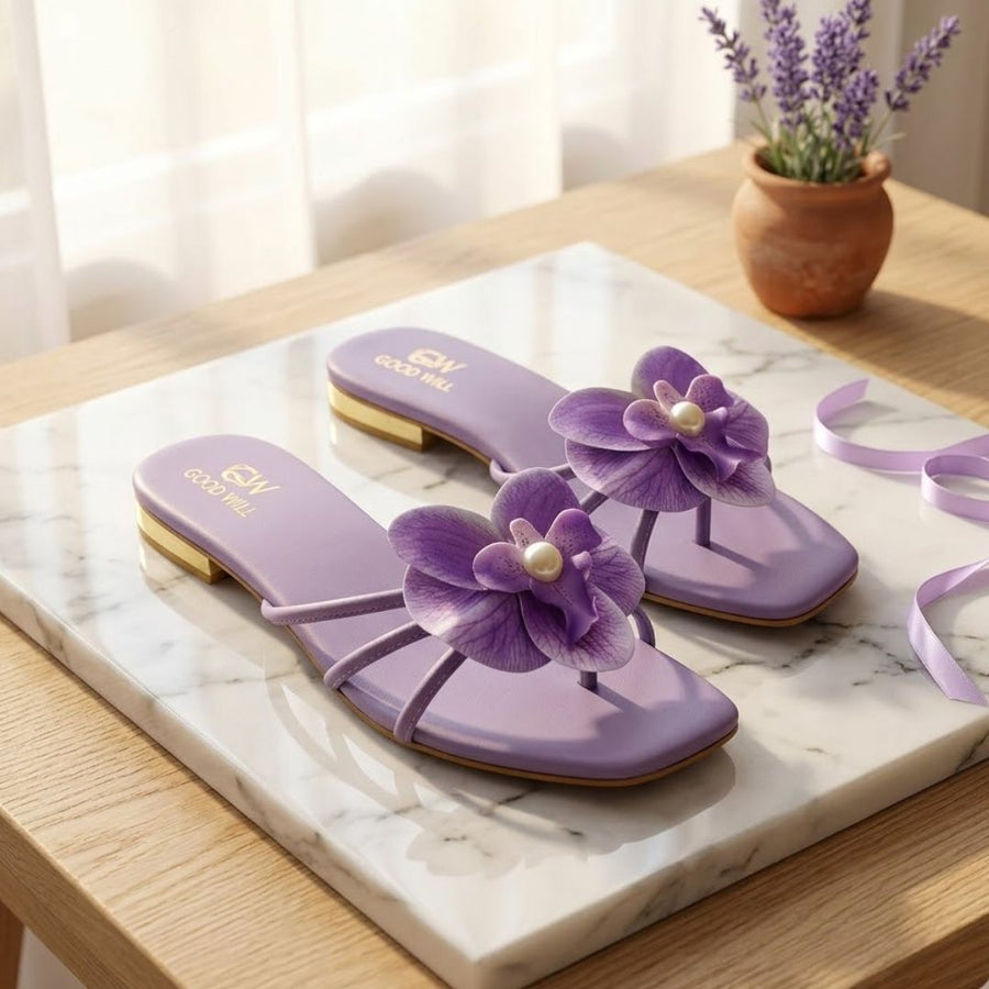 Floral Slippers