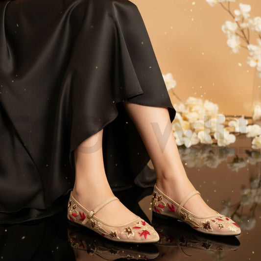 Embroidery Pumps