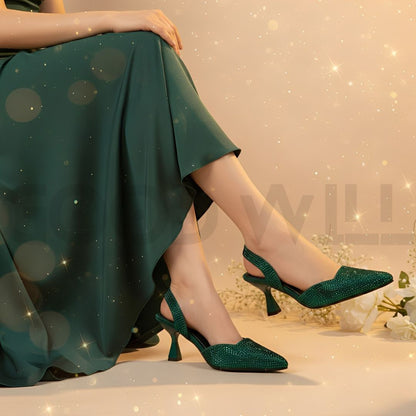 Diva Noir Pointed Heels
